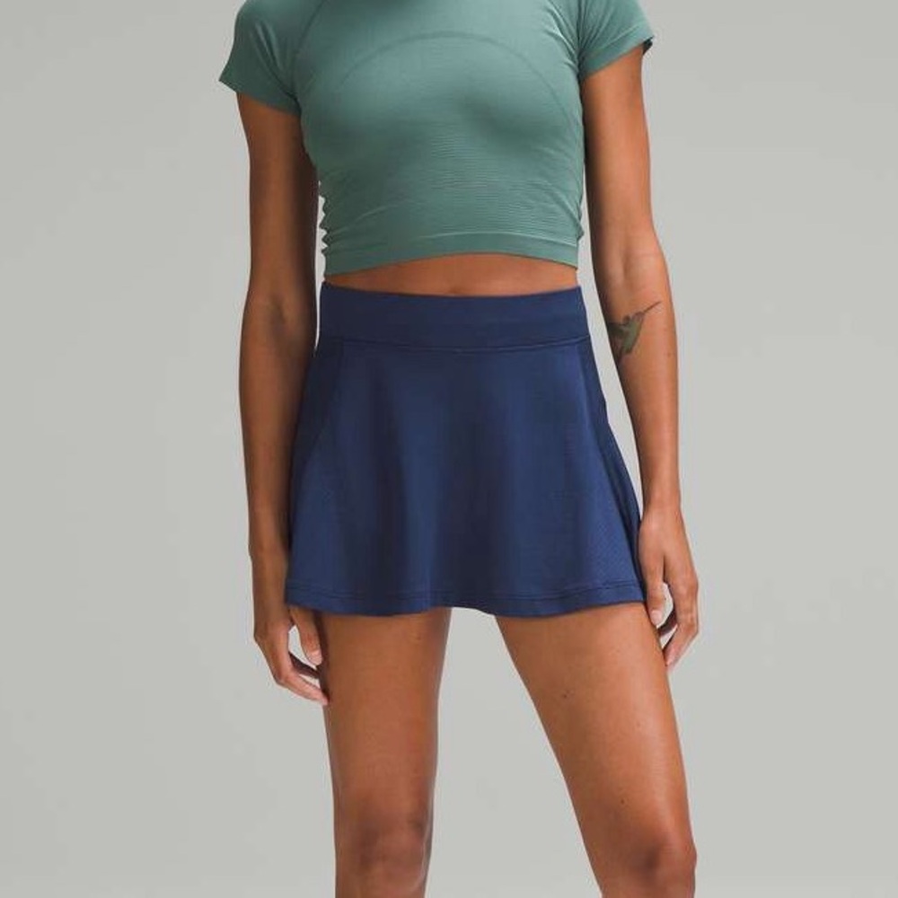 lululemon Swiftly Tech High-Rise Skirt Night Sea Blue Skort Size 6